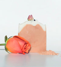 Load image into Gallery viewer, Rose Soap Bar with French Pink Clay