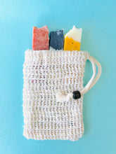 Load image into Gallery viewer, Exfoliating Soap Bag + Soaps