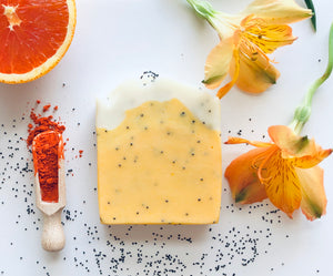 Orange + Poppy Seed Exfoliating Soap Bar