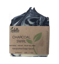 Load image into Gallery viewer, Charcoal Swirl Soap Bar
