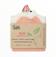 Load image into Gallery viewer, Rose Soap Bar with French Pink Clay
